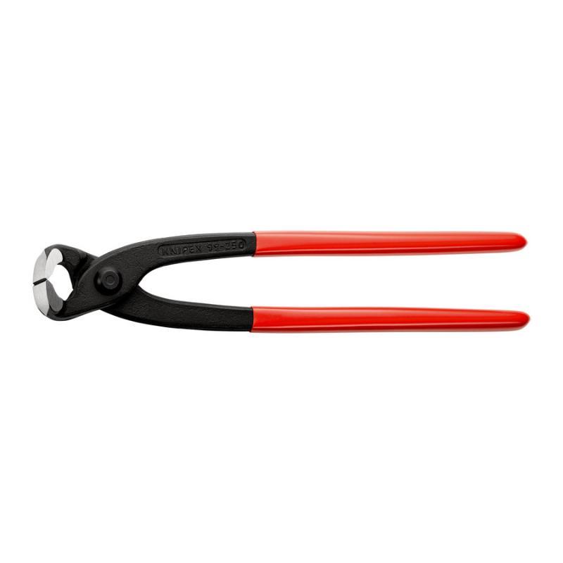KNIPEX 99 01 250 SB Tenaglia (pinza per ferraioli e cementisti) rivestiti in resina sintetica atramentata nera 250 mm in confezione Self-service