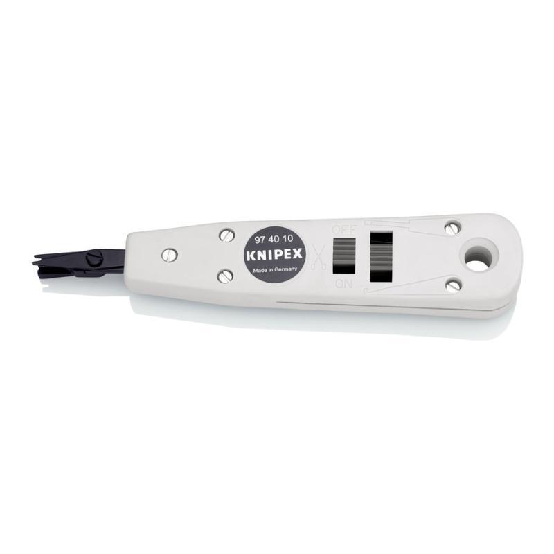 KNIPEX 97 40 10 Strumento di cablaggio per LSA-Plus e affini 175 mm in blister