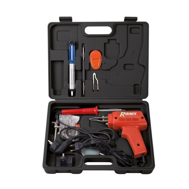Kit Da Saldatura In Valigetta Con Pistola, Saldatore Stilo E Accessori RIBIMEX