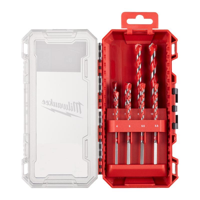 Punte Calcestruzzo Serie Premium 1 - Milwaukee — SET 2 PUNTE CALCESTRUZZO PREMIUM 8 pz (4X90 mm. 5/5.5