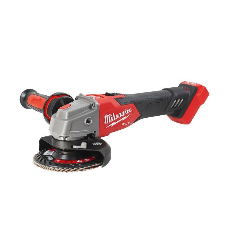 Smerigliatrice Angolare 18 Volt Velocità Variabile Disco 125 Mm Tecnologia Fuel Con Interruttore A Slitta E Freno - Senza Batteria - M18 Fsagv125Xb-0X - Milwaukee 4933478436