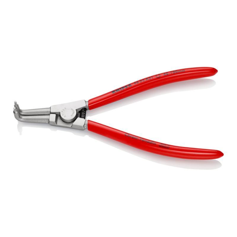 KNIPEX 46 23 A31 Pinza per anelli di sicurezza per anelli di sicurezza esterni su alberi rivestiti in resina sintetica cromata 200 mm