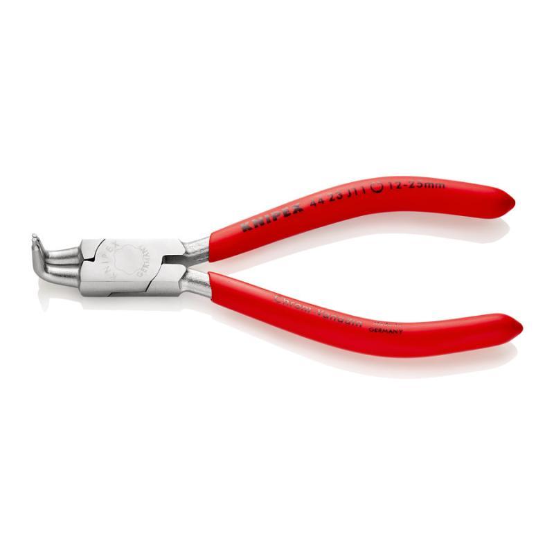 KNIPEX 44 23 J11 Pinza per anelli di sicurezza per anelli di sicurezza interni a fori rivestiti in resina sintetica cromata 130 mm