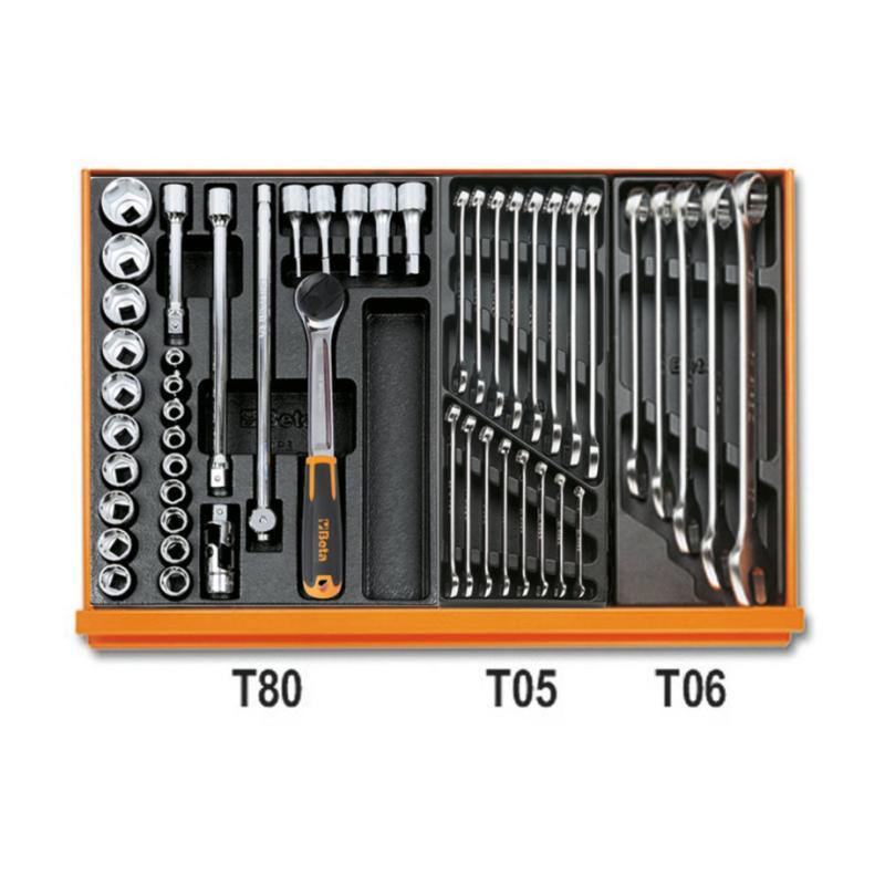 Assortimento Di 98 Utensili Per Manutenzioni Industriali In Termoformato Rigido In Abs 5904VI/1T Beta 059041161