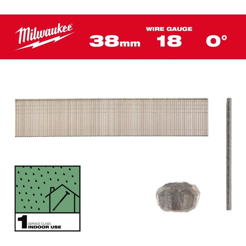 Groppini Testa 1 - Milwaukee — GROPPINO 18G/38mm/RC/G/SC1 5000 pz