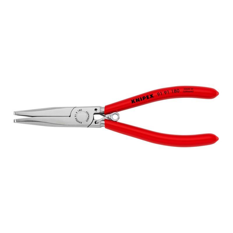 KNIPEX 91 91 180 Pinza per graffe per tappezzeria rivestiti in resina sintetica pulita a specchio 180 mm