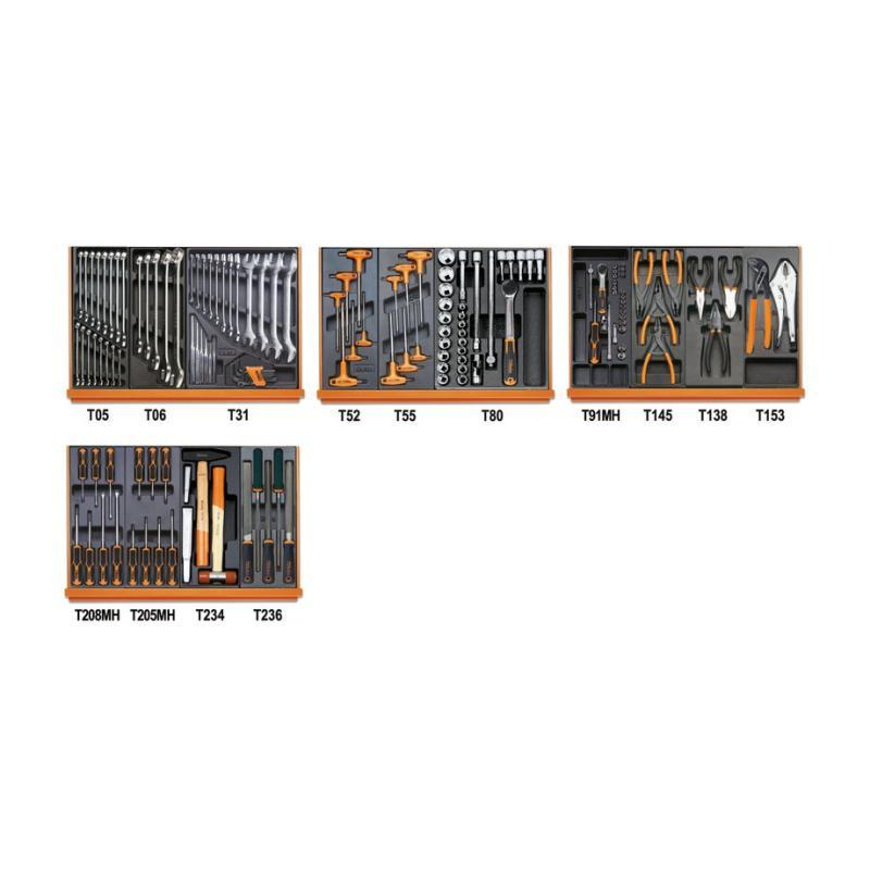 Assortimento Di 146 Utensili Per Impiego Universale In Termoformato Rigido In Abs 5904VU/3T Beta 059041203