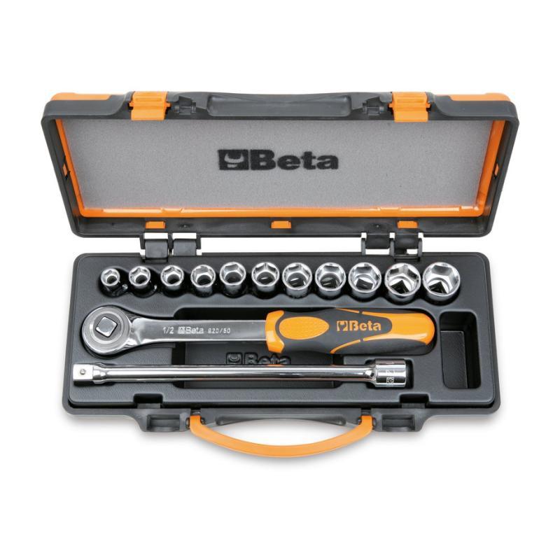 Assortimento Di 11 Chiavi A Bussola A Mano Esagonali E 2 Accessori In Cassetta Di Lamiera 920A/C11 Beta 009200921