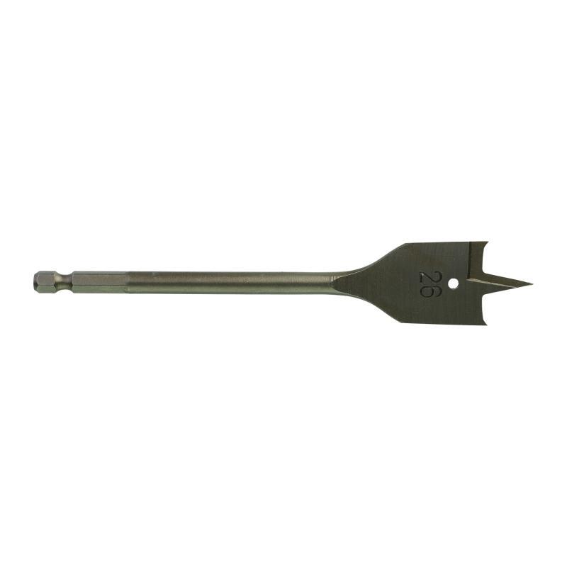 Mecchie Per Legno A Testa Piatta - Milwaukee — PUNTA A MECCHIA 26X160 MM