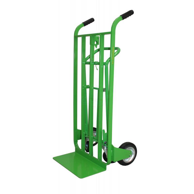 Carrello Trasformabile Con Ruote In Gomma Piena - Su 2 Ruote Portata 200 Kg - Su 4 Ruote Portata 300 Kg
