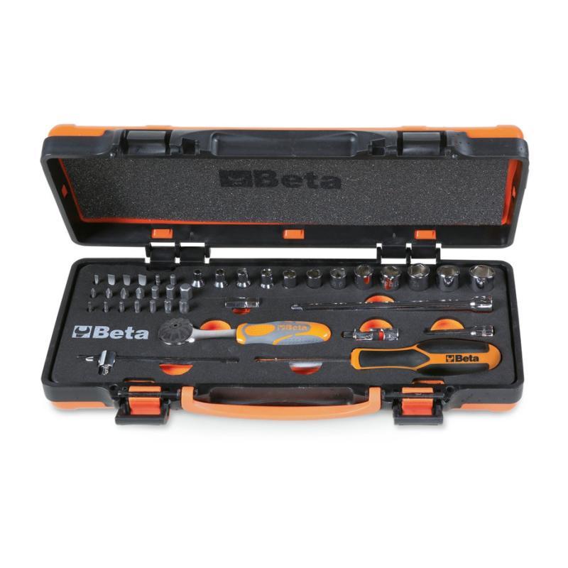 Assortimento Di 12 Chiavi A Bussola A Mano Esagonali, 20 Inserti Per Avvitatori E 7 Accessori In Termoformato Morbido, In Cassetta Di Lamiera 900/C12MZ
Beta 009000983