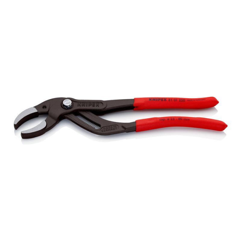 KNIPEX 81 01 250 SB Pinza per sifone e connettore rivestiti in resina sintetica antiscivolo atramentata nera 250 mm in confezione Self-service