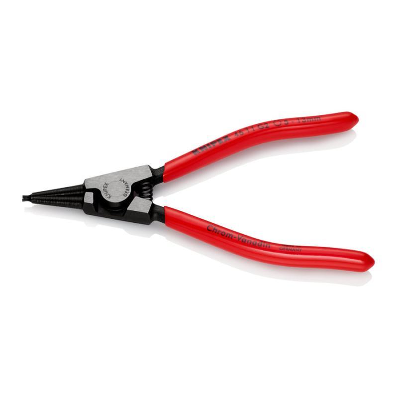 KNIPEX 46 11 G2 Pinza per anelli di sicurezza per anelli di presa su alberi rivestiti in resina sintetica atramentata nera 140 mm