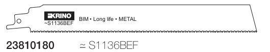 Lame Per Seghetti A Gattuccio Con Attacco Universale Sabre Per Metallo — 230x1,4÷1,8