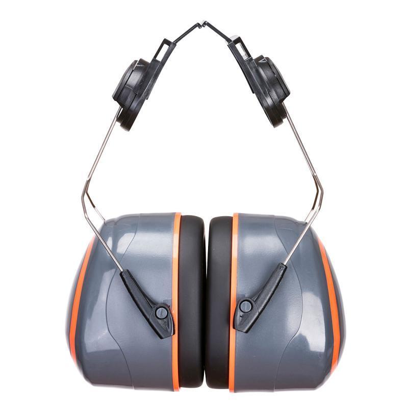 Cuffia Alta Visibilità Extreme Per Elmetto Colore Grigio/Arancione SNR 33dB
