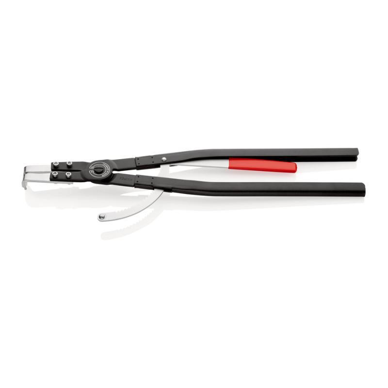 KNIPEX 44 20 J61 Pinza per anelli di sicurezza per anelli di sicurezza interni a fori nera, verniciata a polvere 600 mm