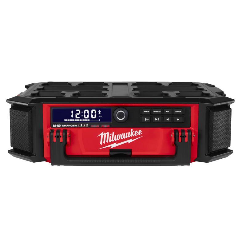 Radio Dab+ Packout 18 V Batteria/Corrente E Caricabatterie - Senza Batteria - M18 Prcdab+-0 - Milwaukee 4933472112