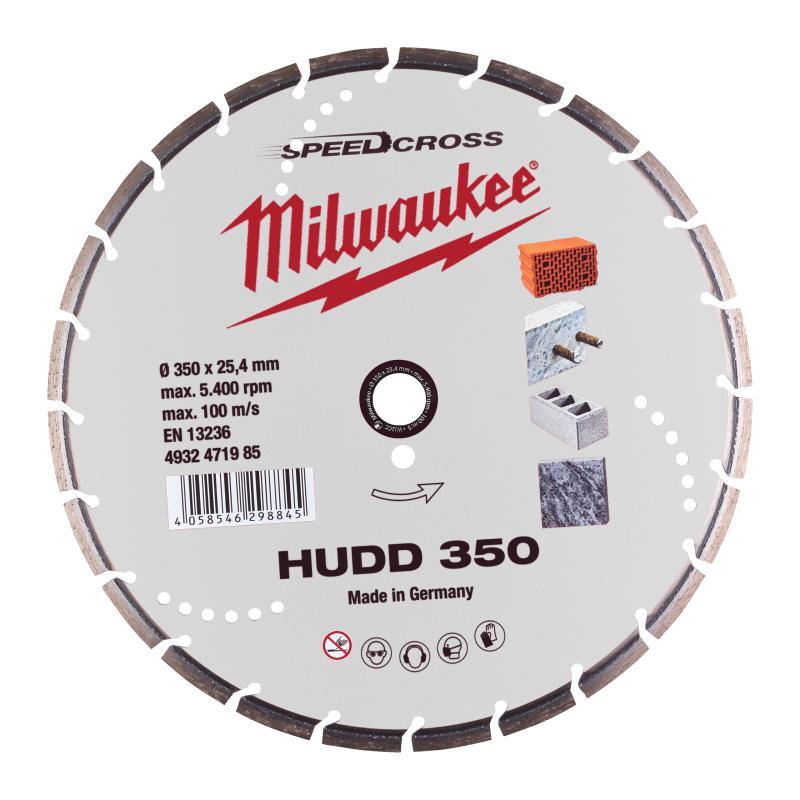 Disco Diamantato Hudd Materiali Duri - Milwaukee — DISCO DIAM SPEEDCROSS HUDD 350MM