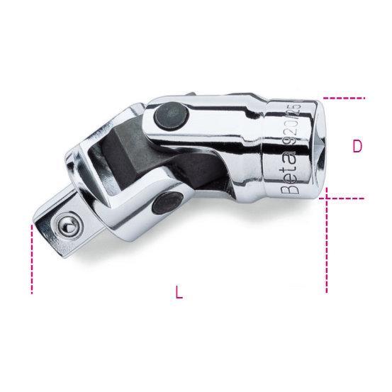 Snodo A Mano Con Attacchi Quadri Maschio E Femmina 1/2" Cromato 920/25 Beta 009200830