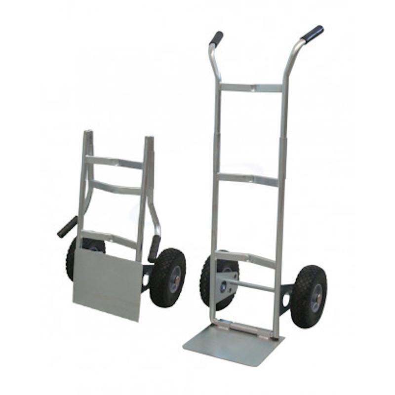 Carrello Pieghevole Zincato Ruote Antiforatura Portata 250Kg