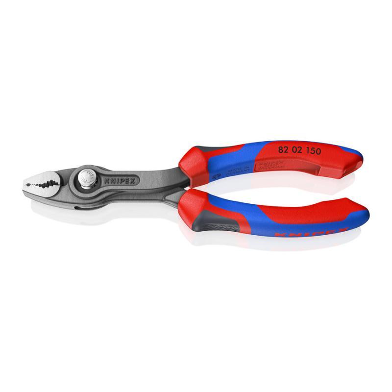 KNIPEX 82 02 150 SB TwinGrip Pinza a presa frontale e laterale con manici comfort bonderizzata grigia 150 mm