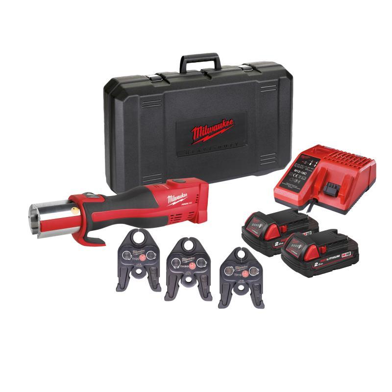 Pressatrice Idraulica 18V 2,0 Ah Con Set Ganasce Th - Motore Brushless - M18 Blhpt-202C Th-Set2 - Milwaukee 4933478071