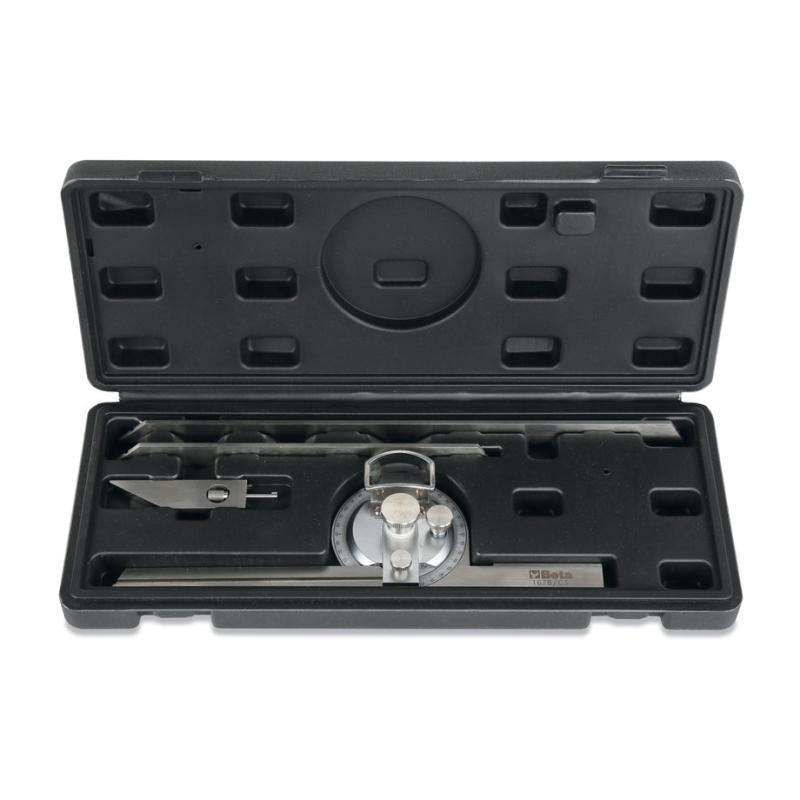 Rapportatore D’Angoli In Acciaio Inossidabile In Astuccio Di Legno 1678/C3 Beta 016780030