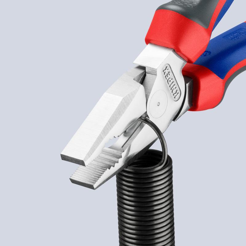 KNIPEX 02 05 200 Pinza universale tipo forte con manici comfort cromata 200 mm