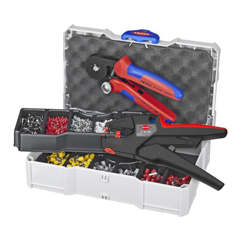 KNIPEX 97 90 10 Assortimento di capicorda per terminali a bussola 10 pezzi 265 mm