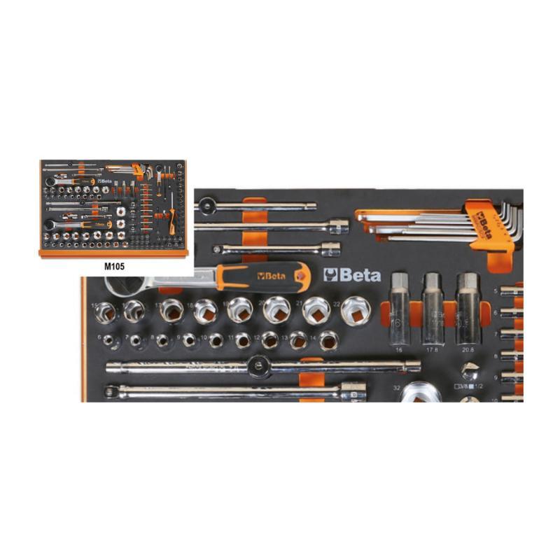 Assortimento Di 273 Utensili Per Autoriparazione In Vassoio Morbido In Eva 5988L/4M Beta 059881088