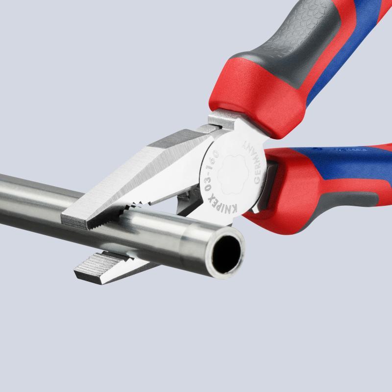 KNIPEX 03 05 160 Pinza universale con manici comfort cromata 160 mm