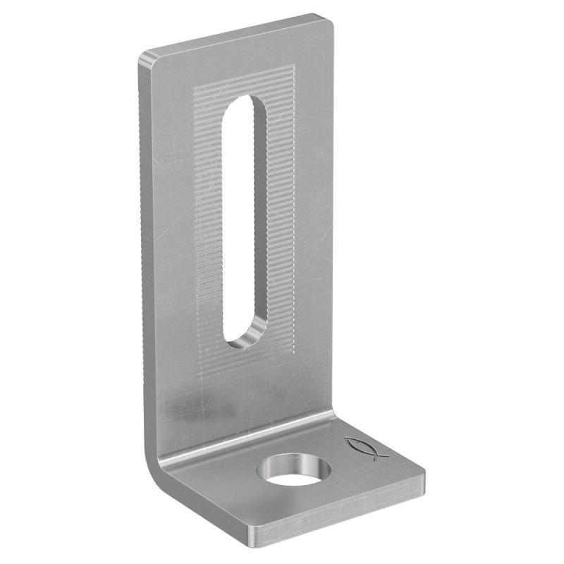 FISCHER MW SA Staffa Angolare Per Collegamento Profili Solar Spess. 4 Mm Asola Lunga