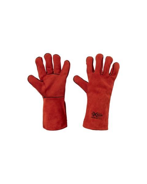 Guanto Saldatore Anticalore in Pelle Crosta Foderato con Cuciture in Kevlar® - Massima Resistenza e Protezione - Rossini GU111