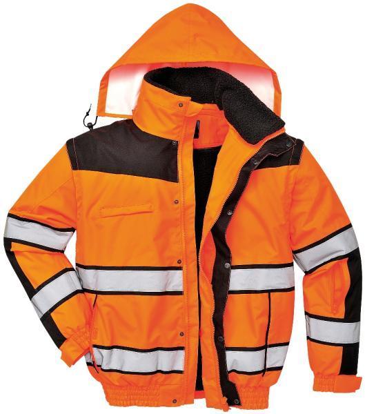 Giubbotto Bomber Classic Alta Visibilità PORTWEST — Arancione / L