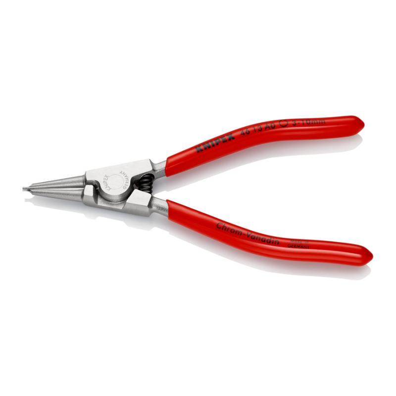 KNIPEX 46 13 A0 Pinza per anelli di sicurezza per anelli di sicurezza esterni su alberi rivestiti in resina sintetica cromata 140 mm