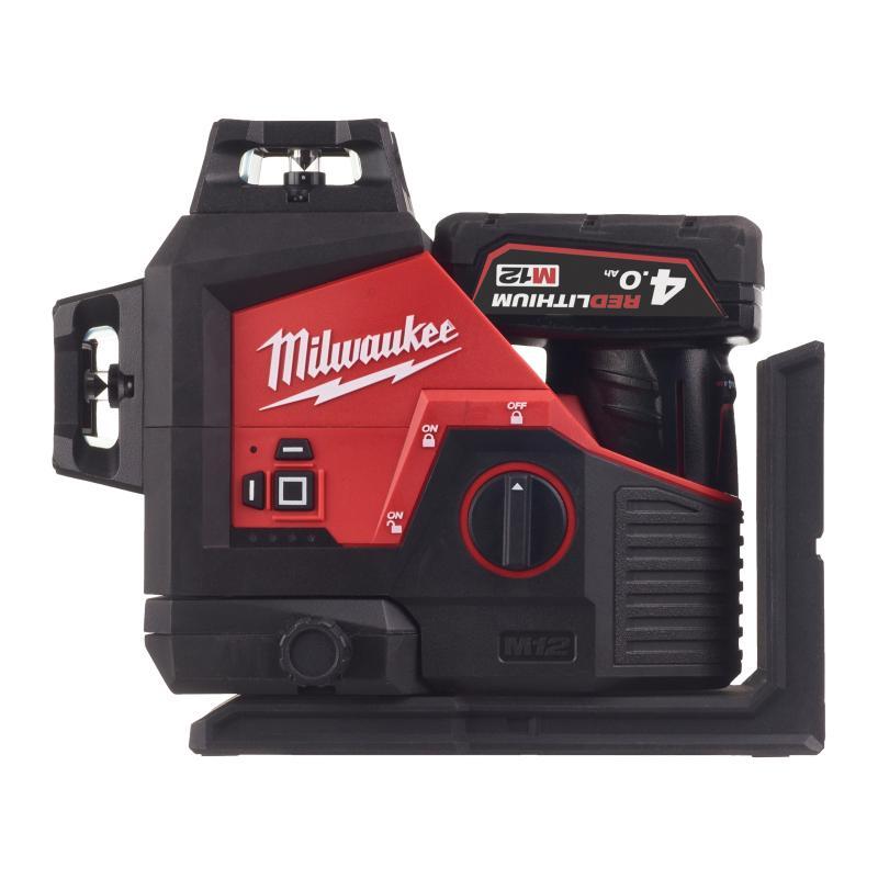 Laser Lineare Verde A Tre Linee 360° 4.0Ah - M12 3Pl-401C - Milwaukee 4933478102