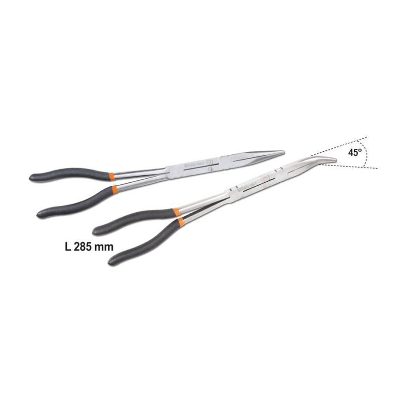 Serie Di 2 Pinze A Becchi Mezzotondi Lunghissimi Zigrinati Con Doppio Snodo 1009L/DP-S2 Beta 010090060