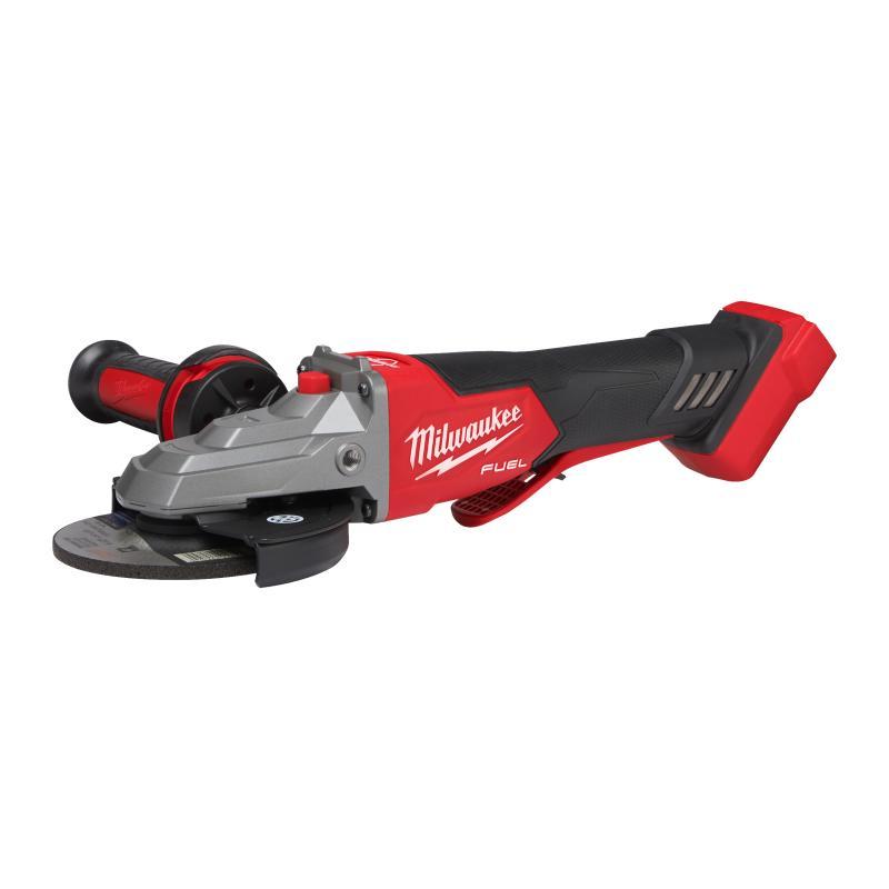 Smerigliatrice Angolare 18 Volt A Testa Piatta Disco 125 Mm Tecnologia Fuel Con Interruttore A Paletta E Freno - Senza Batteria - M18 Fsagf125Xpdb-0X - Milwaukee 4933478439
