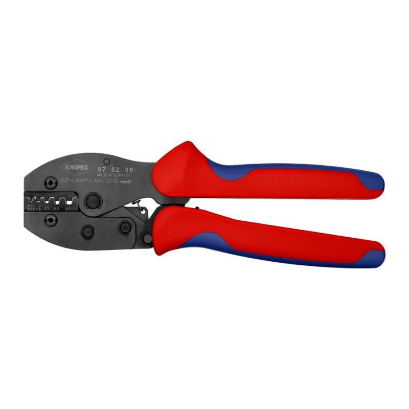 KNIPEX 97 52 38 PreciForce Pinza per capicorda con impugnature multicomponente brunita 220 mm