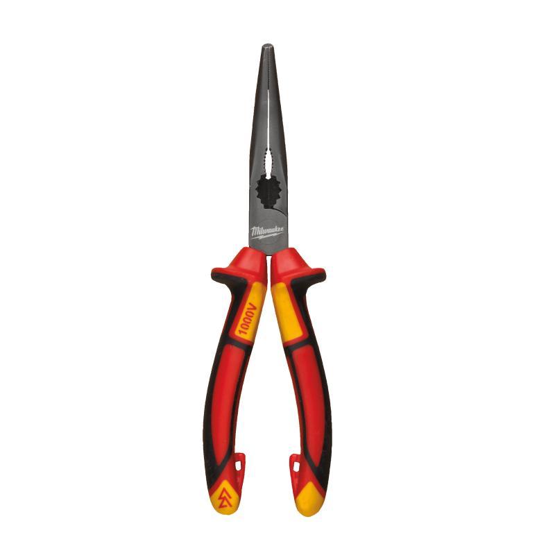 Pinza A Becchi Mezzotondi 1000V - Milwaukee — PINZA BECCHI MEZZOTONDI PIEGATI 1000V 205mm