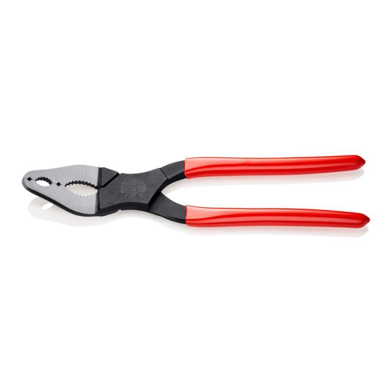 KNIPEX 84 21 200 Pinza per coni delle biciclette e delle moto rivestiti in resina sintetica atramentata nera 200 mm