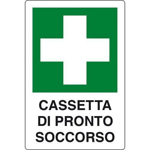 Cartello In Alluminio Cassetta Di Pronto Soccorso 30x20 cm