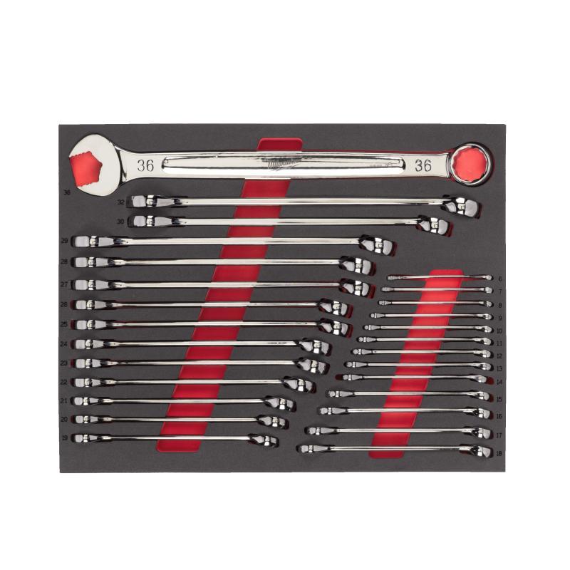 Set Di Chiavi Combinate Max Bite In Modulo Morbido - Milwaukee