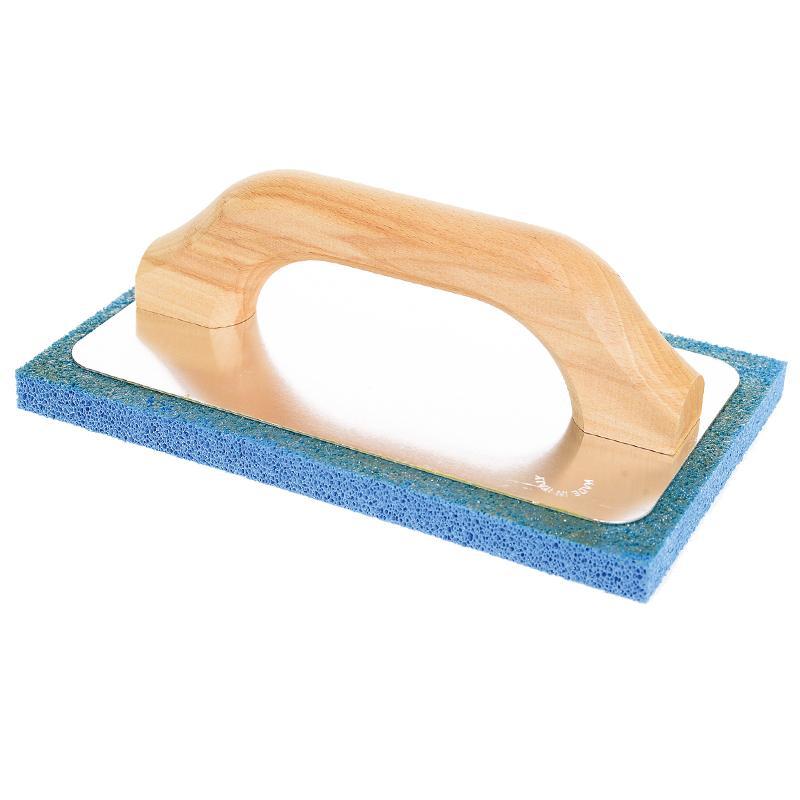 Frattone Gomma Spugna Blu Supporto Alluminio E Manico In Legno 220x100mm MASS