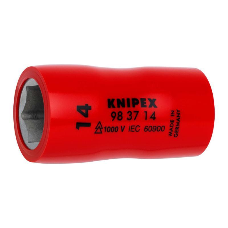 KNIPEX 98 37 14 Chiave a bussola per viti esagonali con attacco quadro interno 3/8" 46 mm