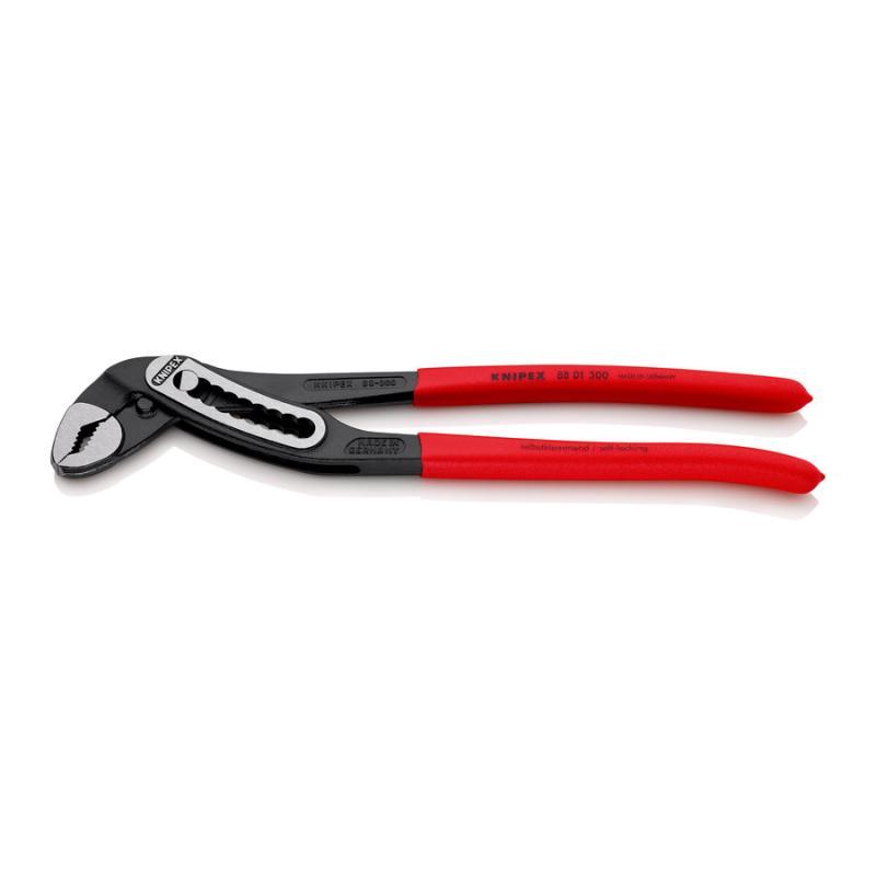 KNIPEX 88 01 300 Alligator® Pinza regolabile per tubi e dadi rivestiti in resina sintetica antiscivolo atramentata nera 300 mm