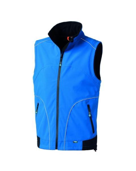 Gilet Softshell Preston Chiusura Zip Waterproof - Rossini HH623 — S / Blu/Nero