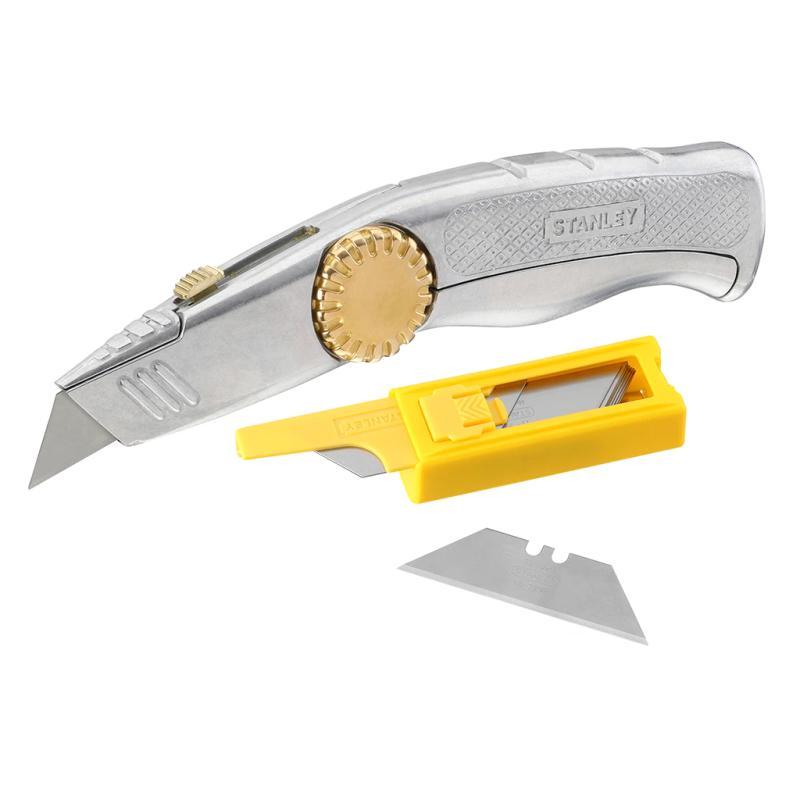 Coltello In Alluminio 205 mm A Lama Retrattile Con 10 Lame Incluse STANLEY