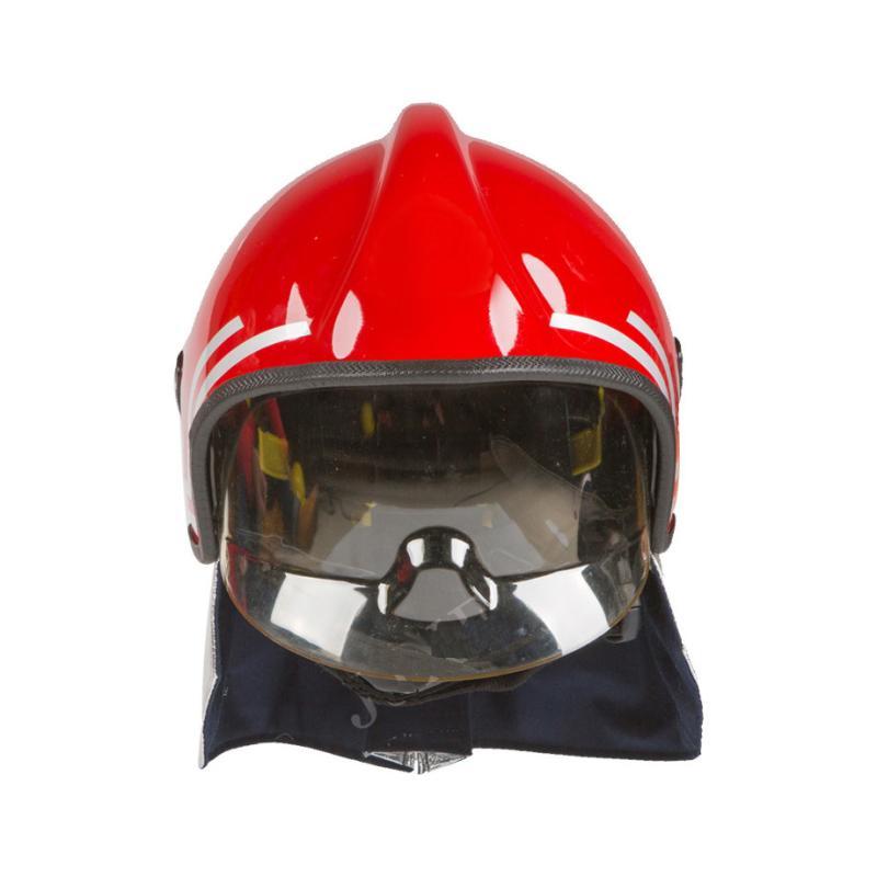 UFO Casco Elmetto Per Operatore Antincendio Con Visiera e Bande Rifrangenti