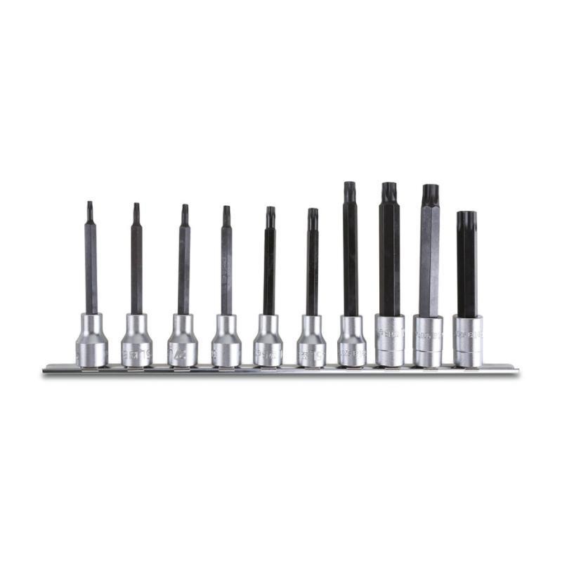Serie Di 10 Chiavi A Bussola Maschio Lunghe (Art. 920Tx/L) Per Viti Con Impronta Torx(R) Su Suporto 920TX-L/SB10 Beta 009200545